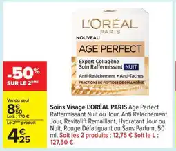 Carrefour Soins Visage L'ORÉAL PARIS Age Perfect offre