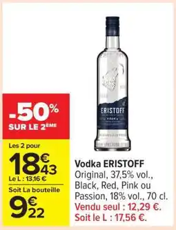 Carrefour Vodka Eristoff offre