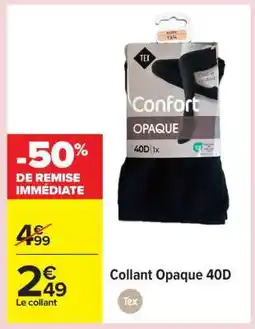 Carrefour Collant Opaque 40D offre