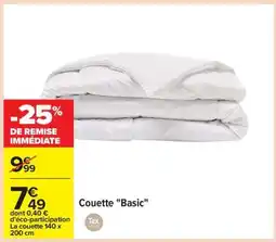 Carrefour Couette Basic offre