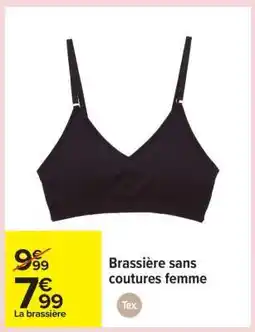 Carrefour Brassière sans coutures femme offre