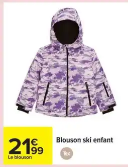 Carrefour Blouson ski enfant offre
