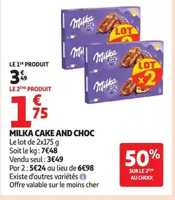 Auchan MILKA Cake and choc offre