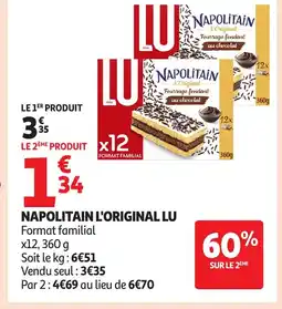 Auchan LU Napolitain l'original offre