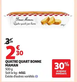 Auchan BONNE MAMAN Quatre quart offre