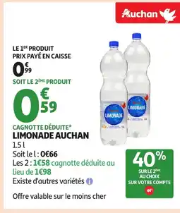 Auchan AUCHAN Limonade offre