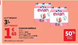 Auchan EVIAN Eau minérale offre