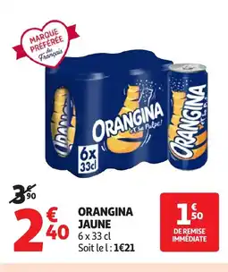 Auchan ORANGINA Jaune offre
