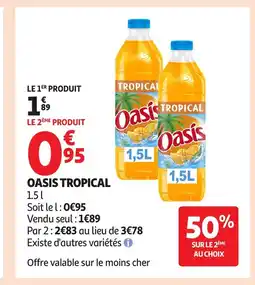 Auchan OASIS Tropical offre