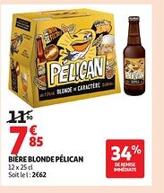 Auchan PÉLICAN Bière blonde offre