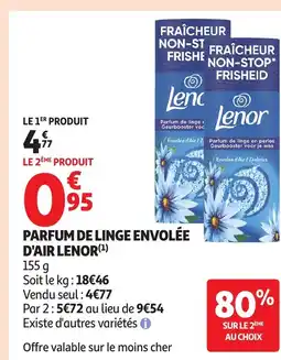 Auchan LENOR Parfum de linge envolée d'air offre