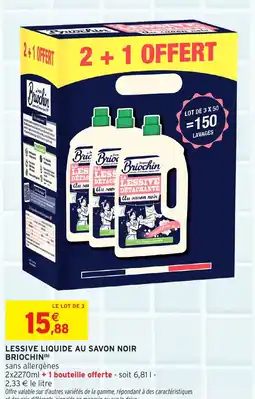 Intermarché Hyper Lessive liquide au savon noir briochin offre