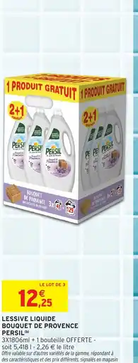 Intermarché Hyper Lessive liquide bouquet de provence persil offre