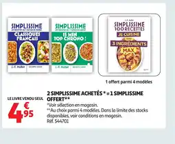 Auchan 2 simplissime achetés 1 simplissime offre