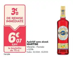 Promocash Apéritif sans alcool martini offre