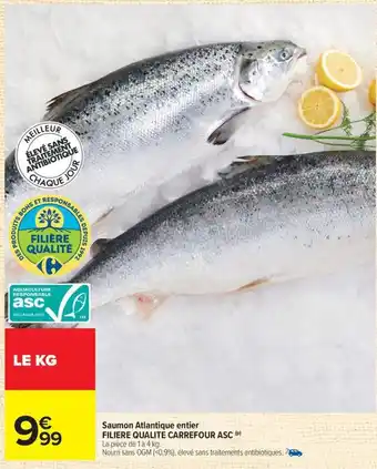 FILIERE QUALITE CARREFOUR ASC Saumon Atlantique entier