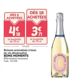 Promocash Boisson aromatisée à base de vin désalcoolisé bons moments offre