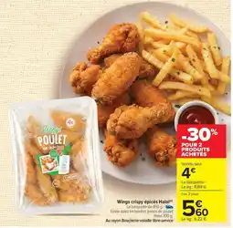 Carrefour Wings crispy épicés Halal offre