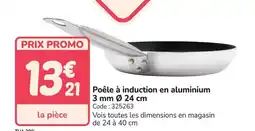 Promocash Poêle à induction en aluminium offre