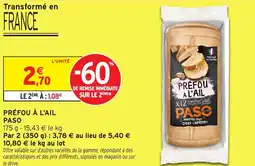 Intermarché Hyper Préfou à l'ail paso offre