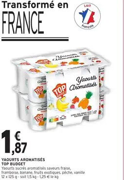 Intermarché Hyper Yaourts aromatisés top budget offre