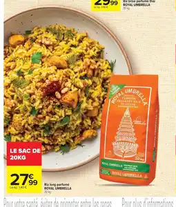 Carrefour ROYAL UMBRELLA Riz long parfumé offre