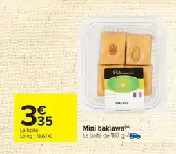 Carrefour Mini baklawa offre