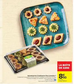 Carrefour Assortiment de 12 pâtisseries fines orientales offre