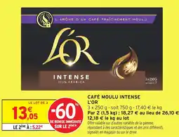 Intermarché Hyper Café moulu intense l'or offre