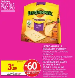 Intermarché Hyper Leerdammer le moelleux portion offre