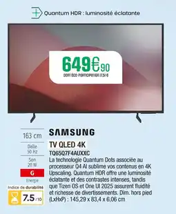Extra Samsung tv qled 4k offre