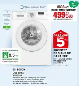 Extra Bosch lave-linge offre