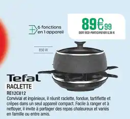 Extra Tefal raclette offre