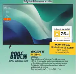 Proxi Confort Sony tv led 4k offre