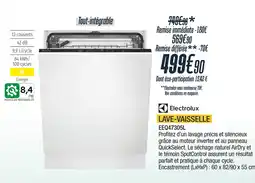Proxi Confort Electrolux lave-vaisselle offre