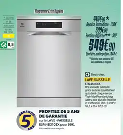 Proxi Confort Electrolux lave-vaisselle esm48310sx offre