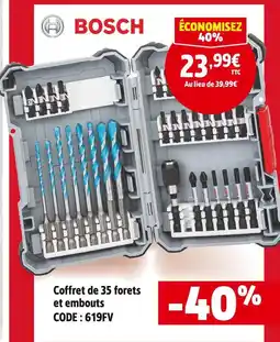Screwfix Bosch coffret de 35 forets et embouts offre