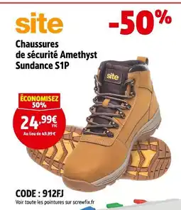 Screwfix Site chaussures de sécurité amethyst sundance s1p offre