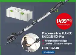 Screwfix Ponceuse à bras planex lhs 2 225 eqi-plus offre