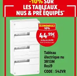 Screwfix Tableau électrique nu 3r13m resi9 offre