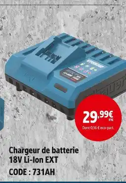 Screwfix Chargeur de batterie 18v li-ion ext offre
