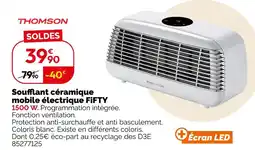 Weldom Thomson soufflant céramique mobile électrique fifty offre