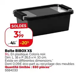 Weldom Boîte bibox xs offre