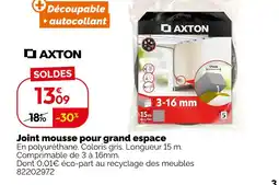 Weldom Axton joint mousse pour grand espace offre