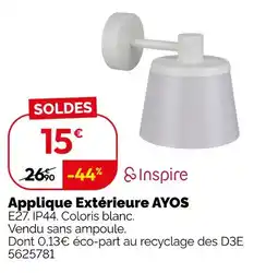Weldom Inspire applique extérieure ayos offre
