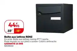 Weldom Renz boîte aux lettres offre