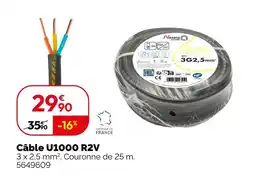 Weldom Nexans câble u1000 r2v offre