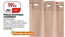 Weldom Rideau thermique chambray offre