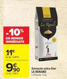 Carrefour Drive Semoule extra-fine offre