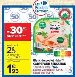 Carrefour Drive Carrefour - blanc de poulet halal sensation offre